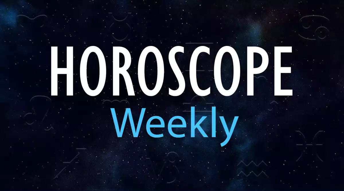 Horoscope weekly in black background